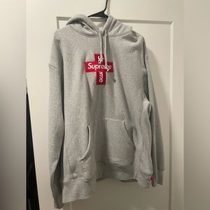 Supreme Cross Hoodie (2020) Heather Grey Never Worn XL
